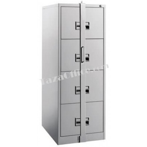 4 Drawer Steel Filing Cabinet With Locking Bar