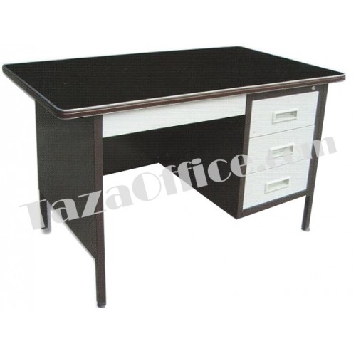 single pedestal steel desk